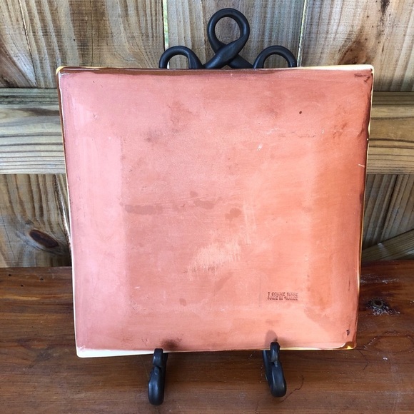 French Hand Painted Floral Plate T Comme Terre - Picture 2 of 6